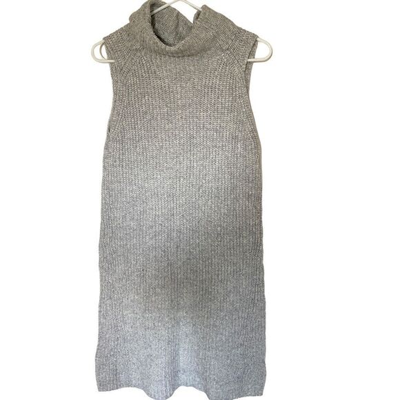 A new day NEW wool blend sleeveless sweater dress cowl neck gray medium - Picture 1 of 7